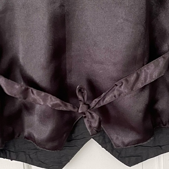 Vintage Theo 90’s Black/Gold/Pearl Checkered Print Sequin Beaded Vest Size M - Picture 6 of 12